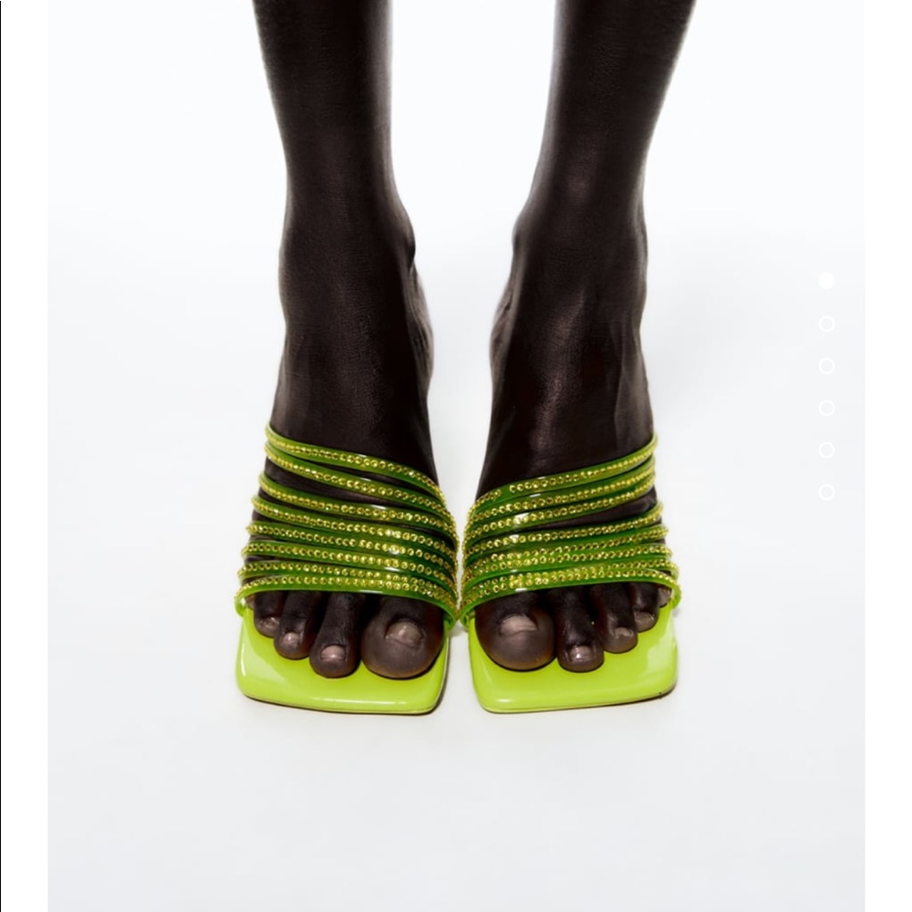 Zara neon yellow heels - Picture 4 of 5